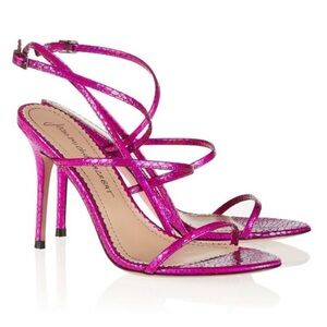 Jean Michel Cazabat Omayra leather heeled sandals